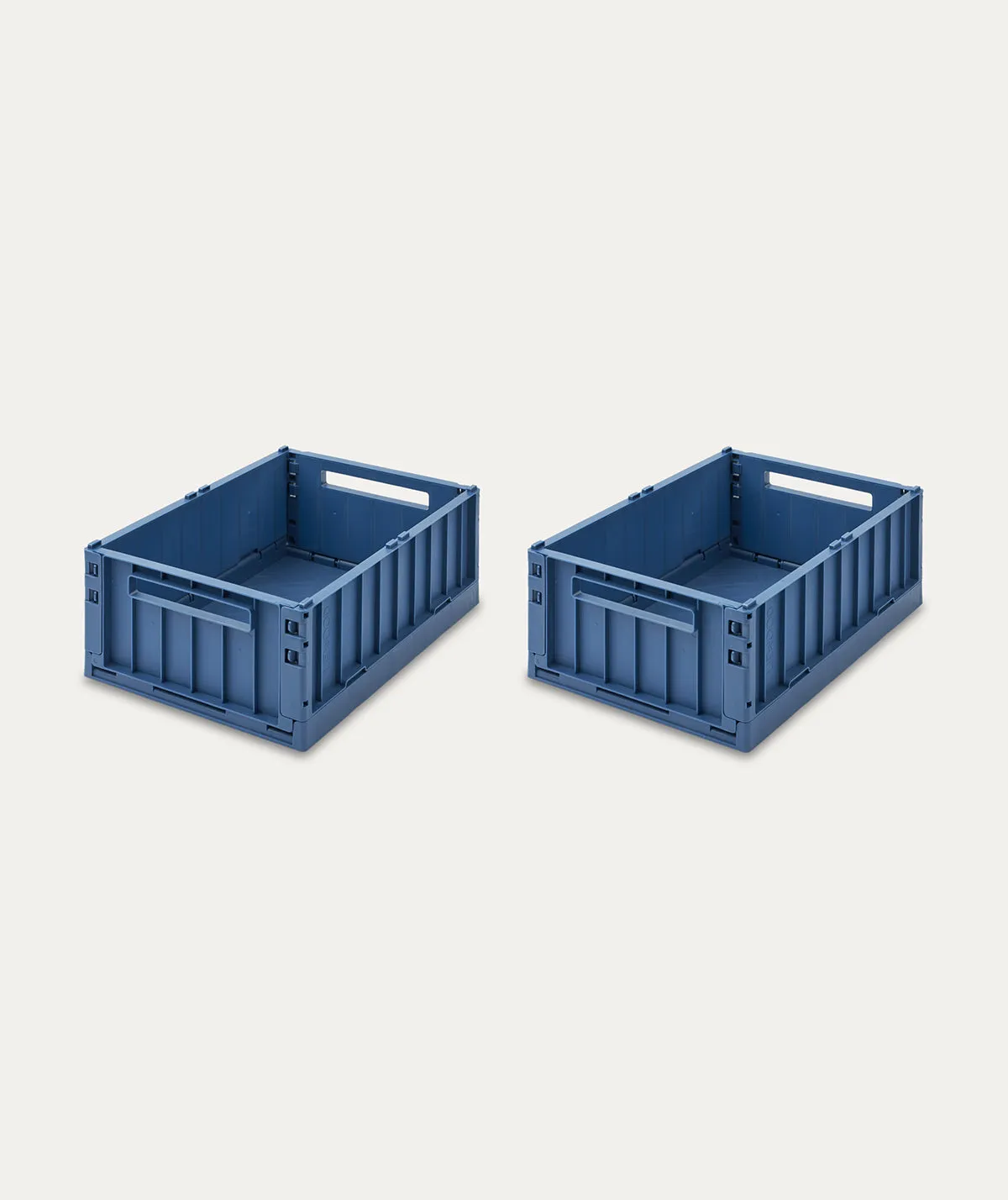 2 Pack Weston Storage Medium Crate - Blue