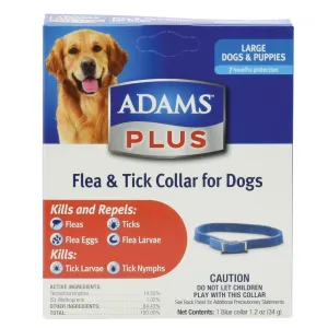 Adams Plus Flea & Tick Collar for Large Dogs