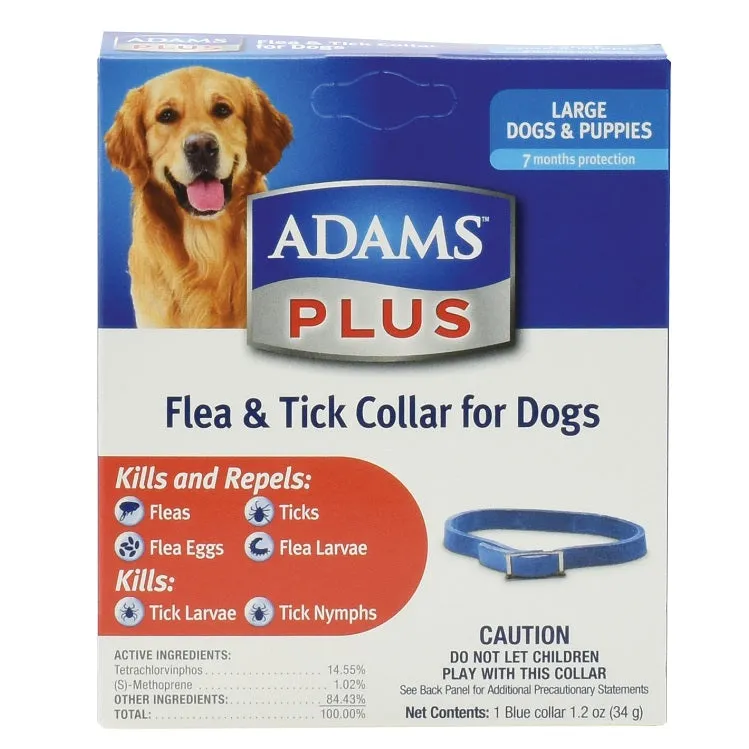Adams Plus Flea & Tick Collar for Large Dogs