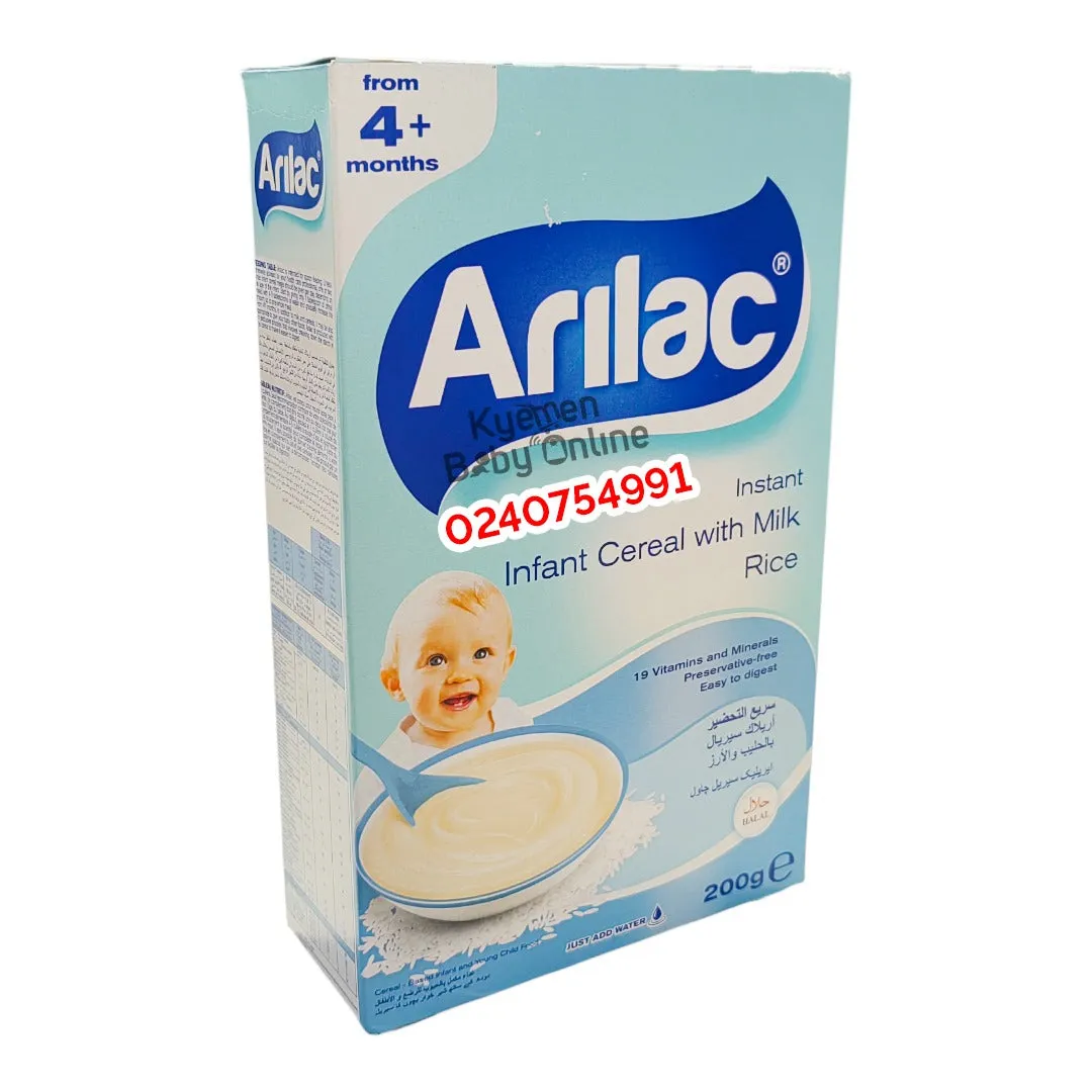 Arilac Infant Cereal With Milk [Rice] (200g) 4m 