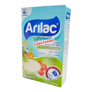 Arilac Infant Cereal With Milk [Rice And Vegetable] (200g) 6m 