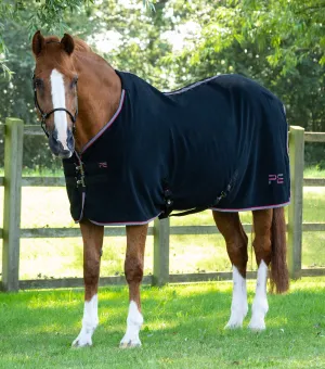 Asure Fleece Rug Black