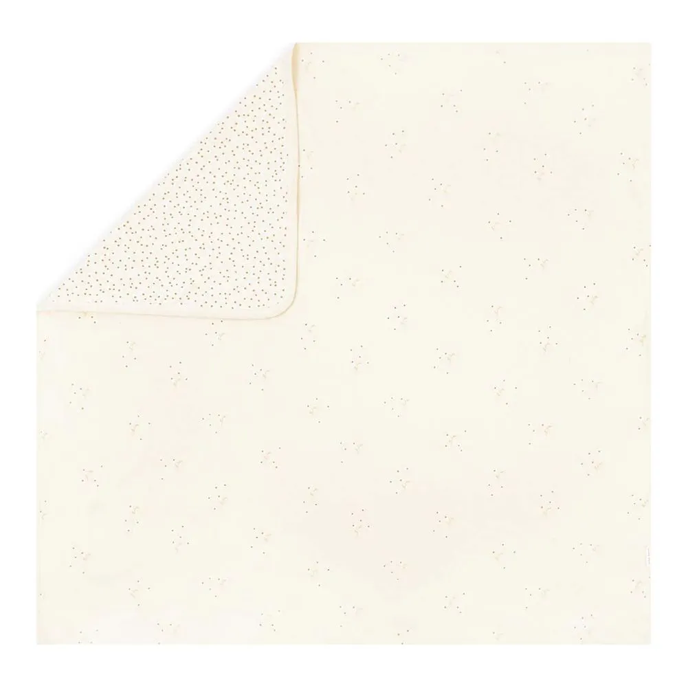 Avery Row Printed Jersey Reversible Blanket - Wild Chamomile / Daisy Meadow