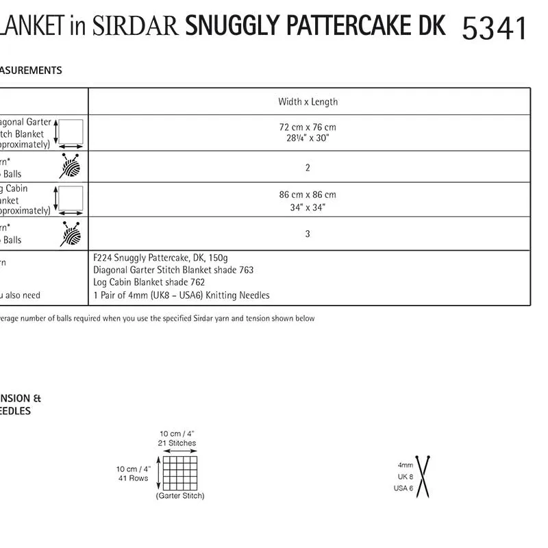 Blankets in Sirdar Snuggly Pattercake Dk - Digital Version 5341