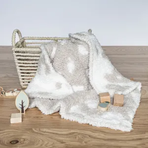 Blushing Beige & White Cow Print Lovey
