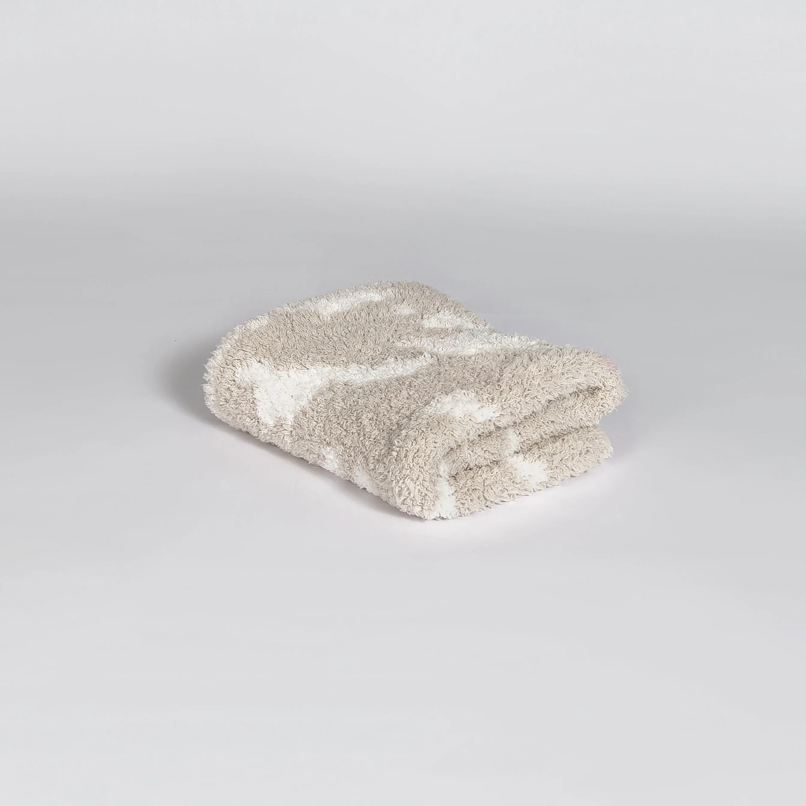 Blushing Beige & White Cow Print Lovey