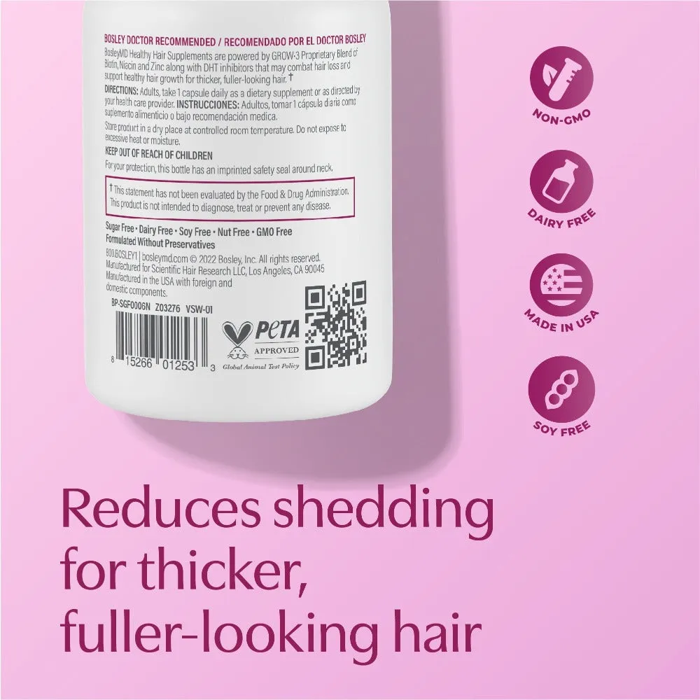 BosleyMD Healthy Hair Growth Capsules for Women - 60 Count
