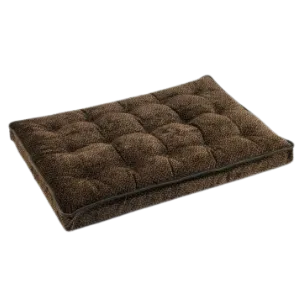 Bowsers Luxury Crate Mattress Microvelvet Chocolate Bones