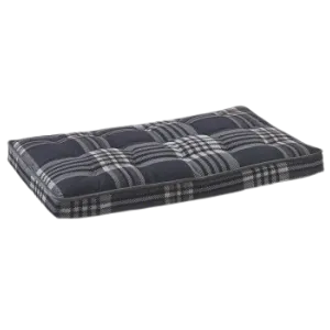 Bowsers Luxury Crate Mattress Microvelvet Greystone Tartan