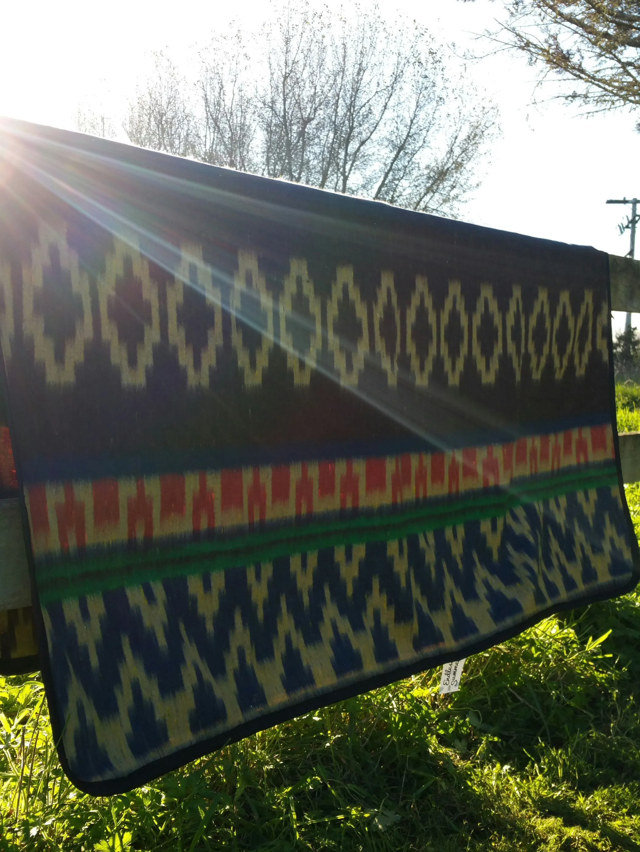 Brushed Indian Design Mexican Blanket