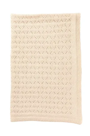 Cashmere Blessing / Christening/ Celebration Baby Blanket, Ivory