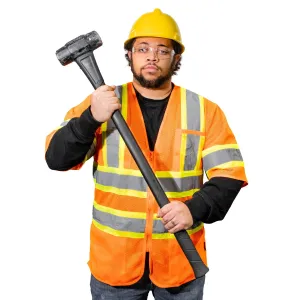 Class 3 Augusta Sleeved High Visibility Vest - Orange - 2XL