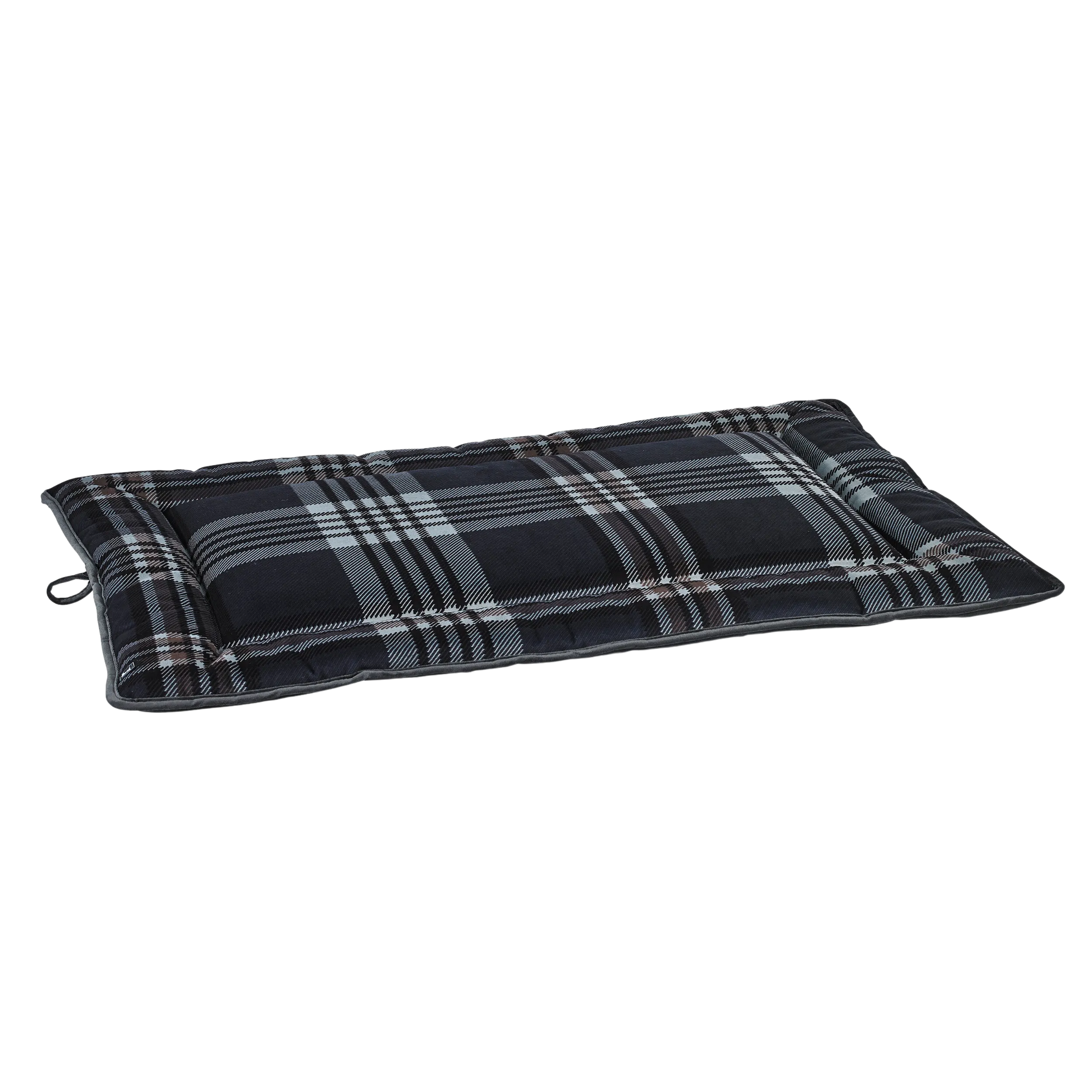 Cosmopolitan Crate Mat | Greystone Tartan Plaid Microvelvet