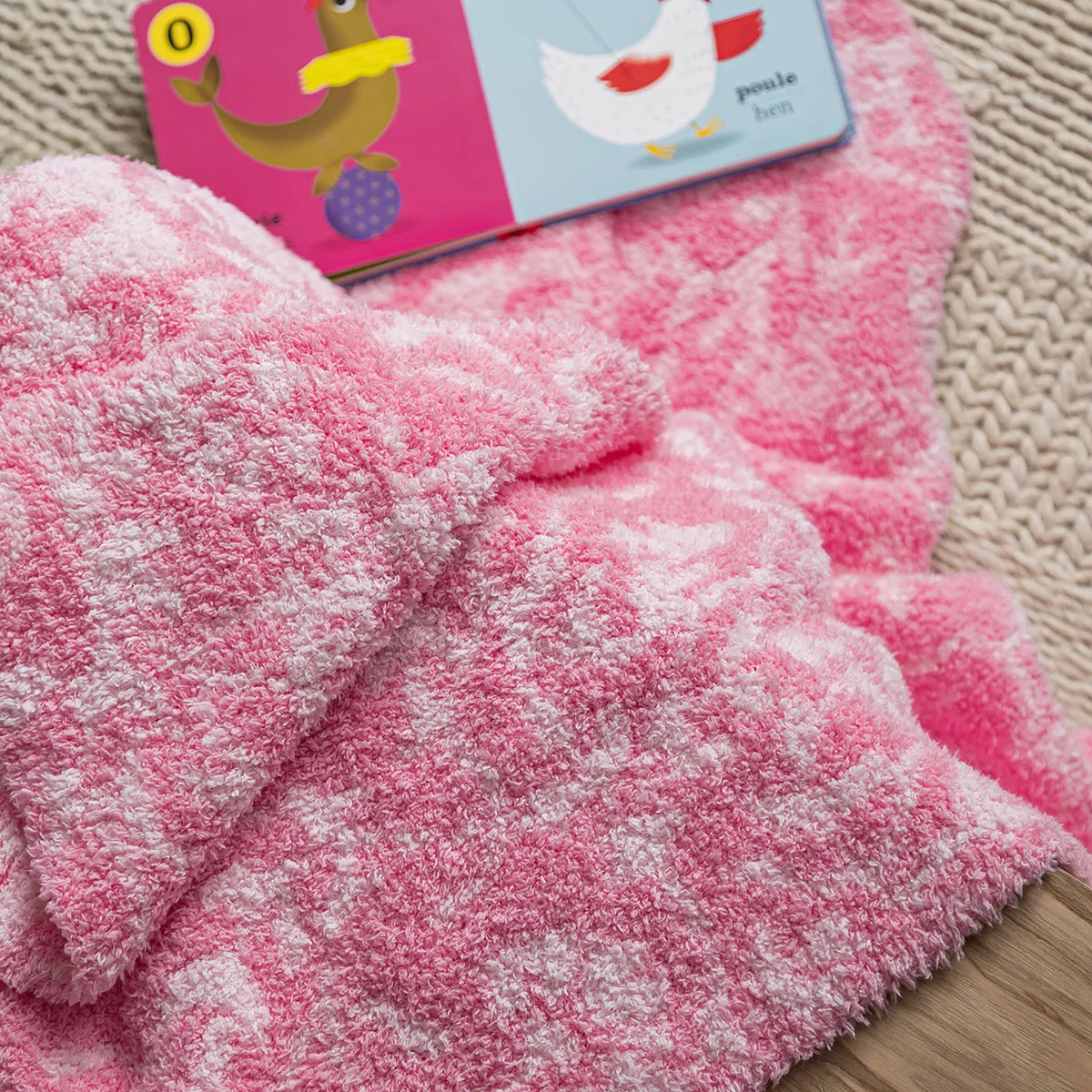 Cotton Candy Fairy Garden Print Toddler Blanket