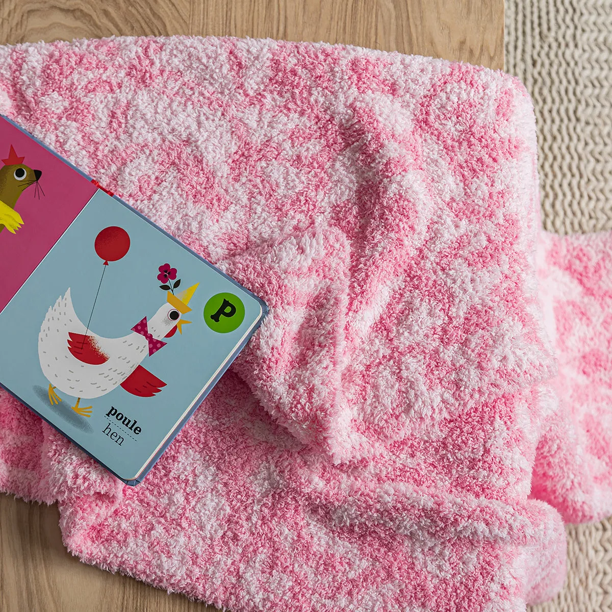 Cotton Candy Fairy Garden Print Toddler Blanket
