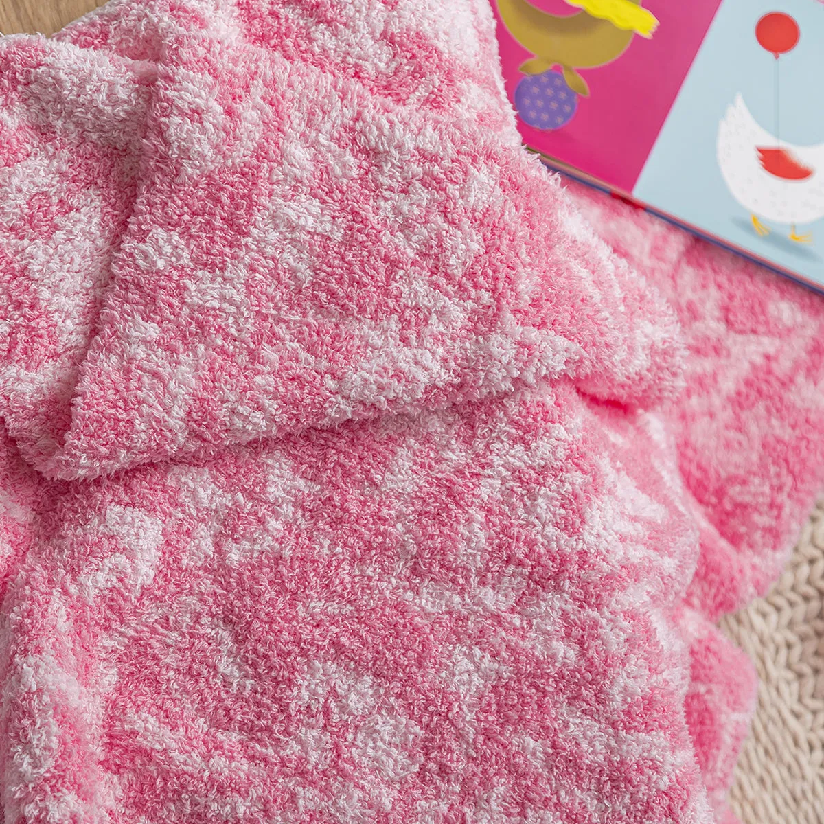 Cotton Candy Fairy Garden Print Toddler Blanket