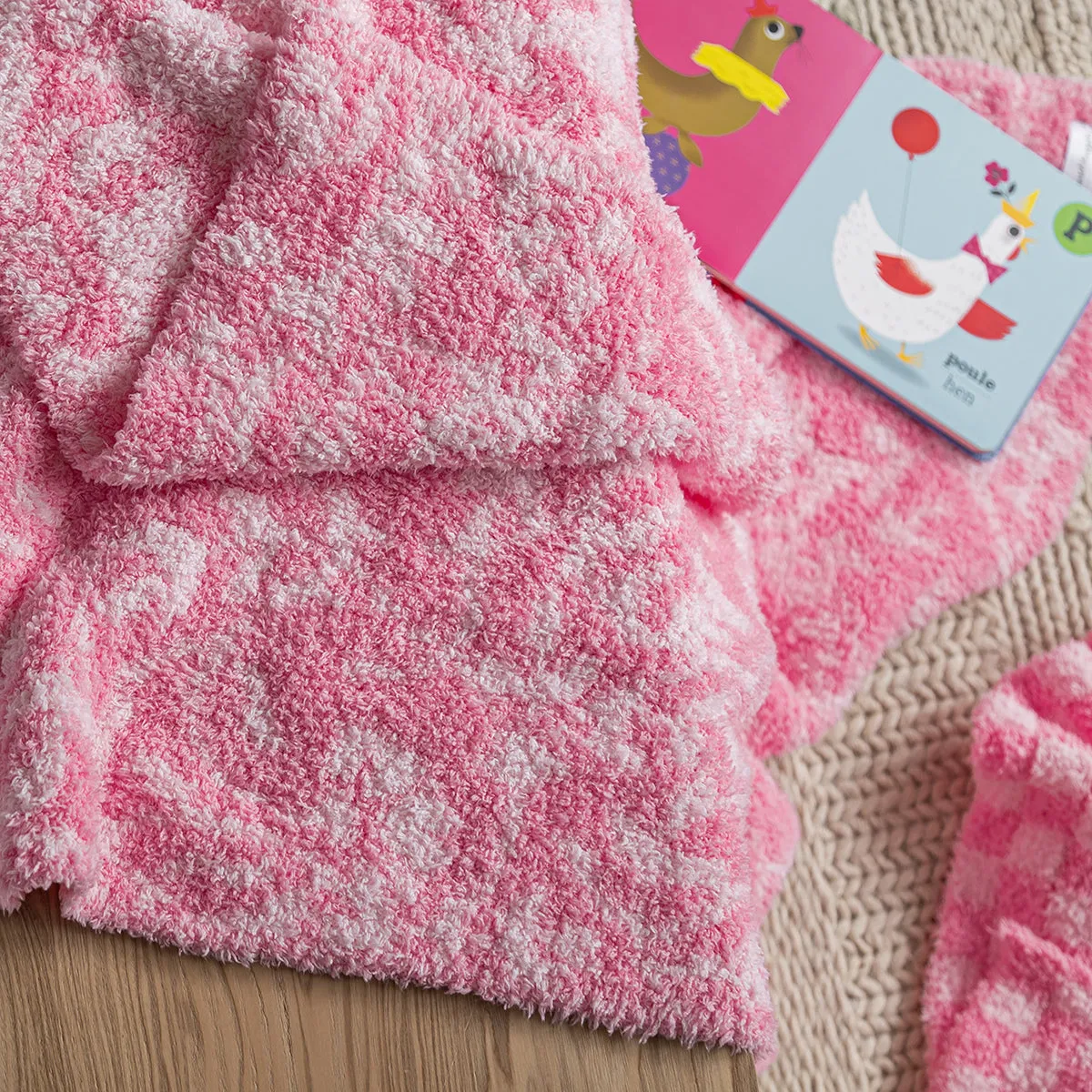 Cotton Candy Fairy Garden Print Toddler Blanket