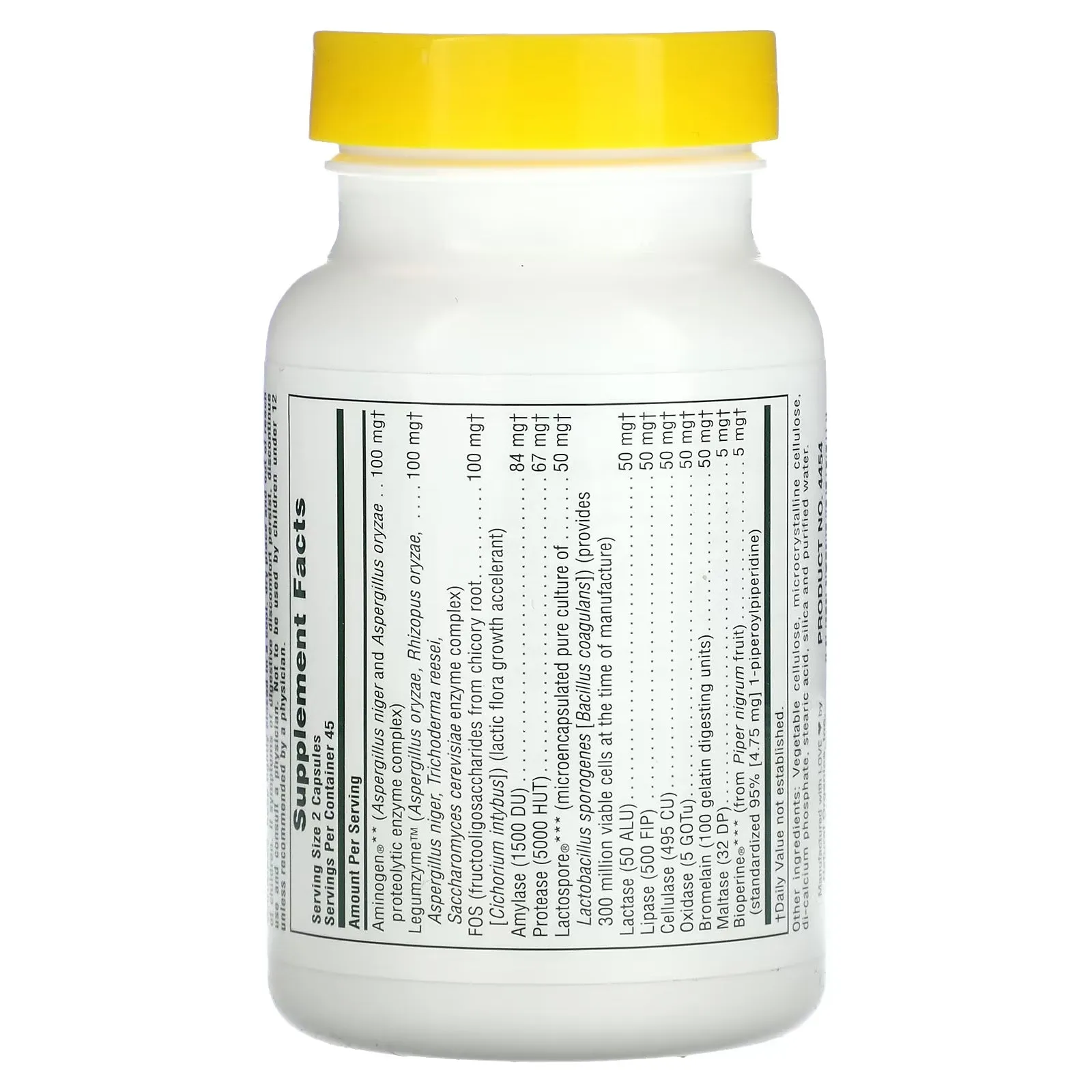 Dietary supplement Natures  Plus Acti-Zyme activated digestive aid 90 vegan capsules