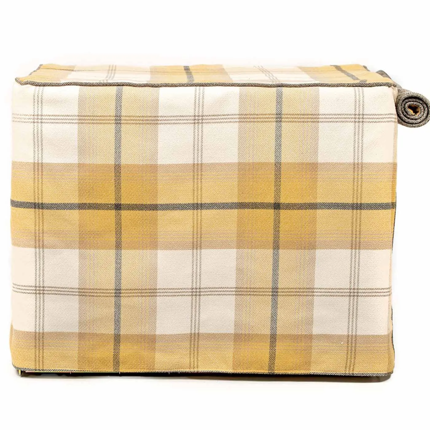 Dog Crate Cover in Balmoral Ochre Ash Tweed by Lords & Labradors