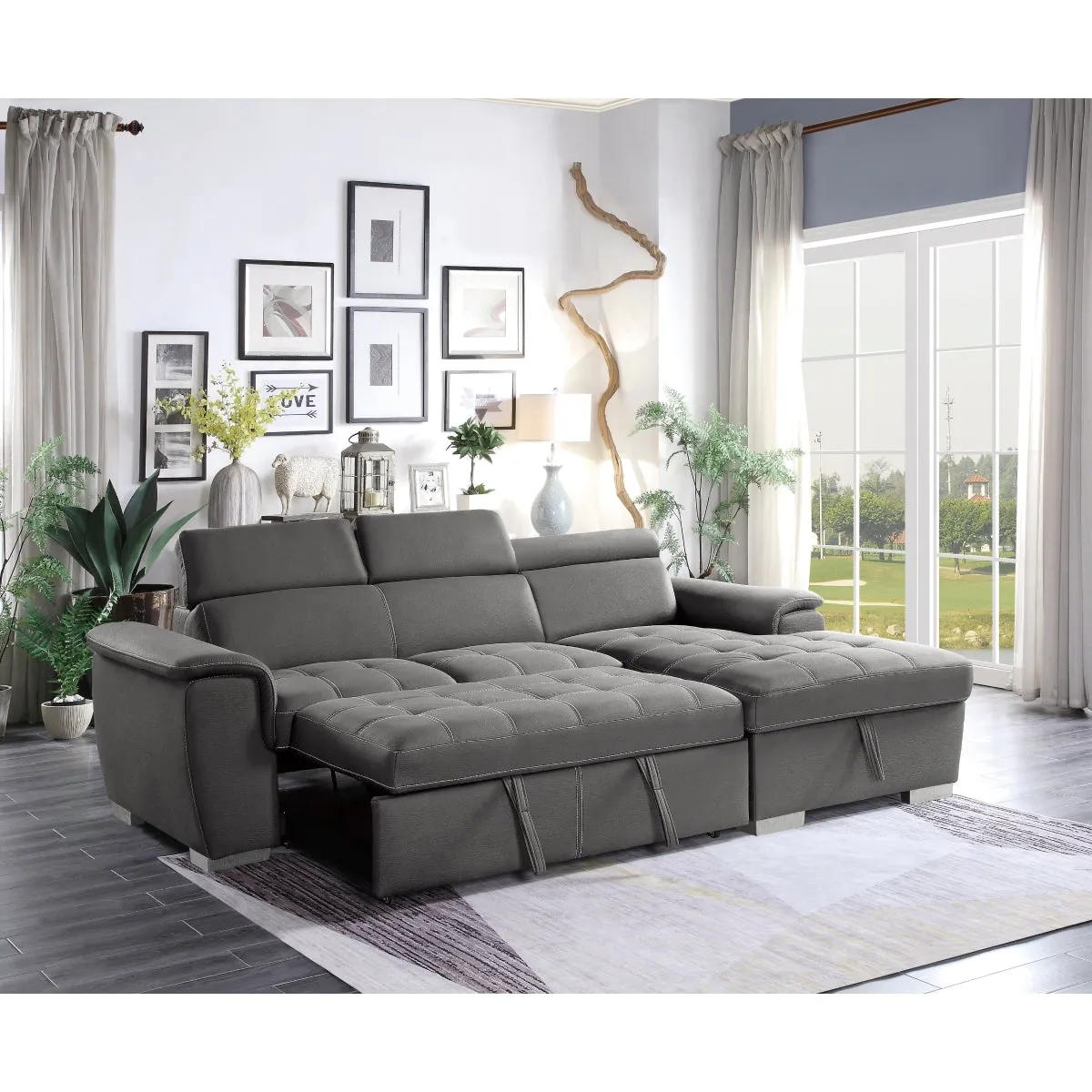 FlexRest Sleeper Sofa w/ Storage Chaise