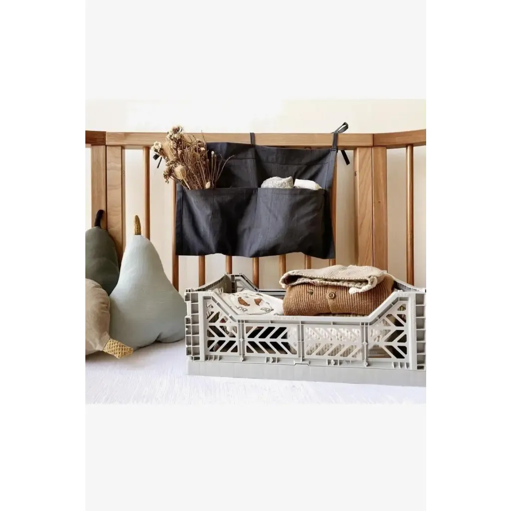 Foldable Storage Bins, Plastic Crate for Storage, Collapsible Crate, Utility Stackable Box Medium Light Gray