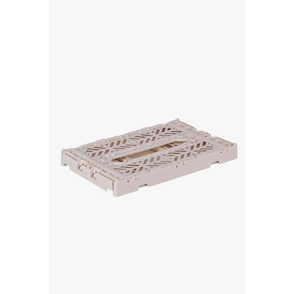 Foldable Storage Bins, Plastic Crate for Storage, Collapsible Crate, Utility Stackable Box Small Coconut Milk