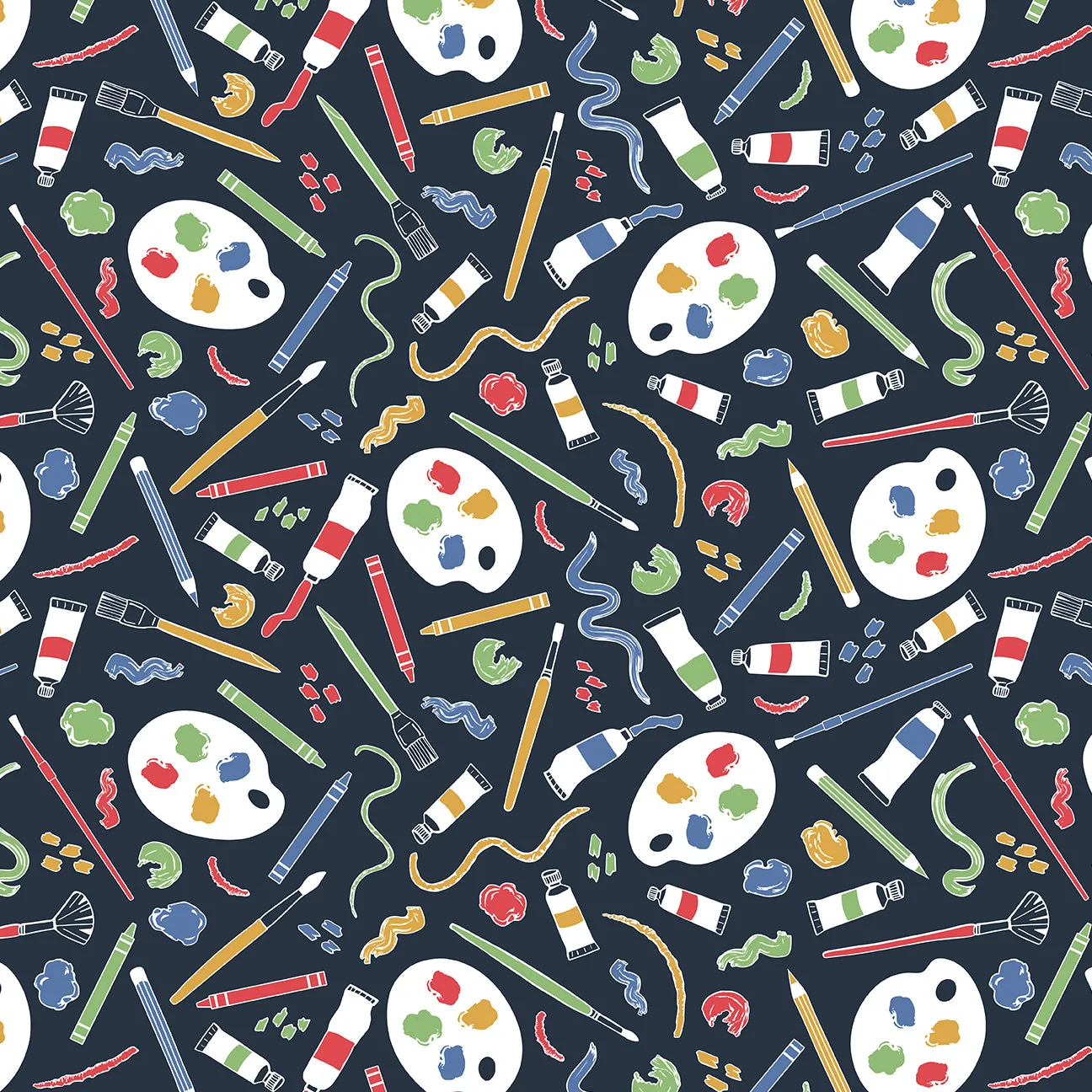 French Terry Blanket - Art Supplies Night Sky