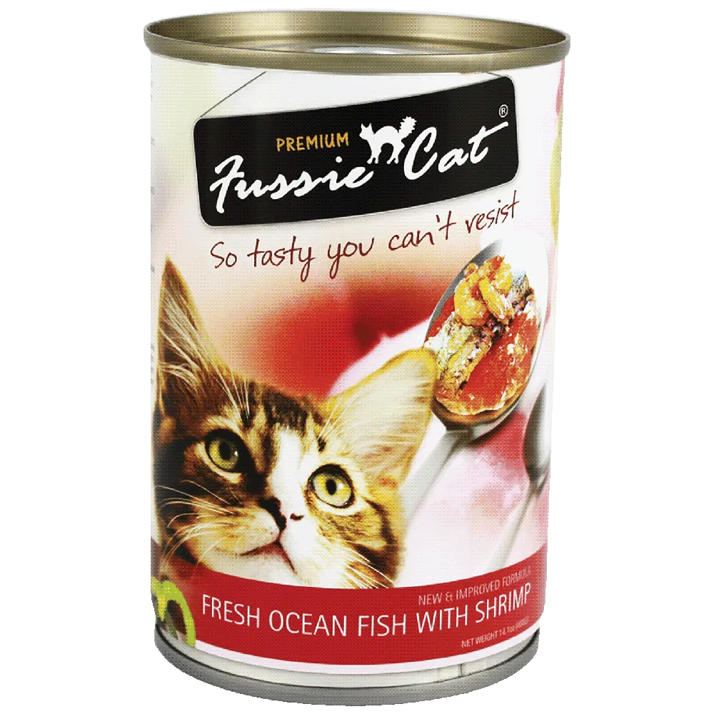 Fussie Cat Fresh Ocean Fish with Shrimp 400g