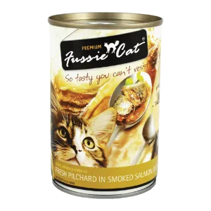 Fussie Cat Fresh Pilchard in Smoked Salmon Jelly 400g