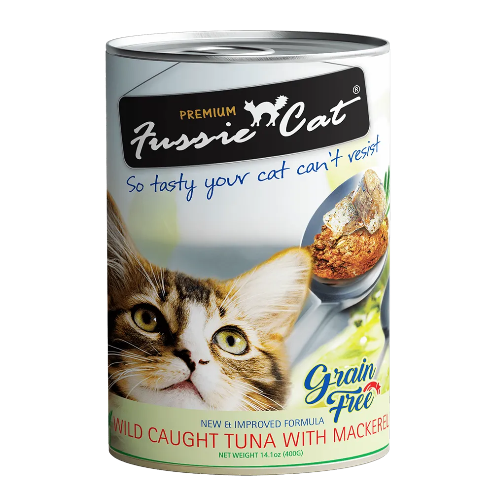 Fussie Cat Wild Caught Tuna with Mackerel 400g
