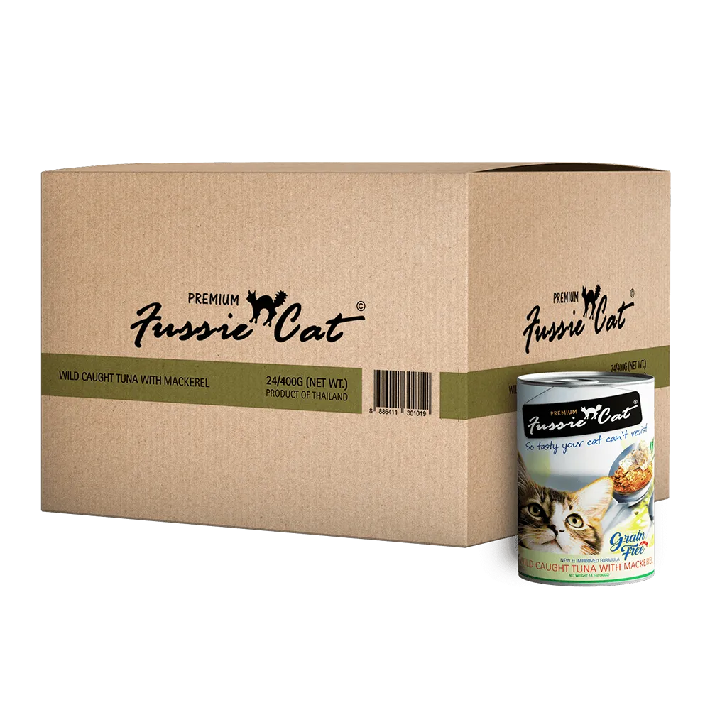 Fussie Cat Wild Caught Tuna with Mackerel 400g