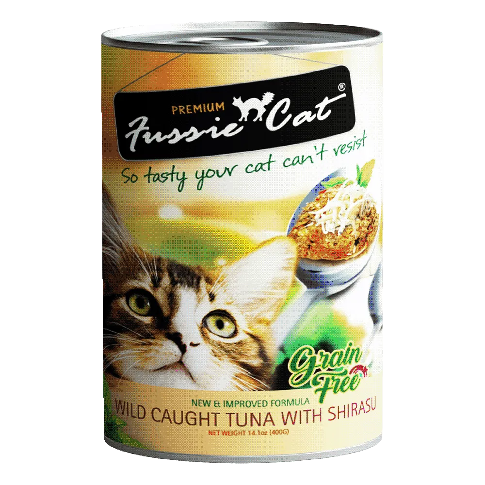 Fussie Cat Wild Caught Tuna with Shirasu 400g