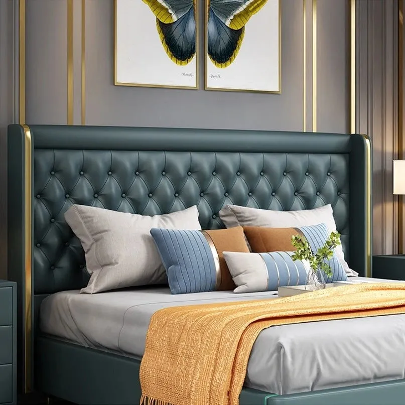 Gear Up Upholstered Luxury Bed With Storage in Leatherette
