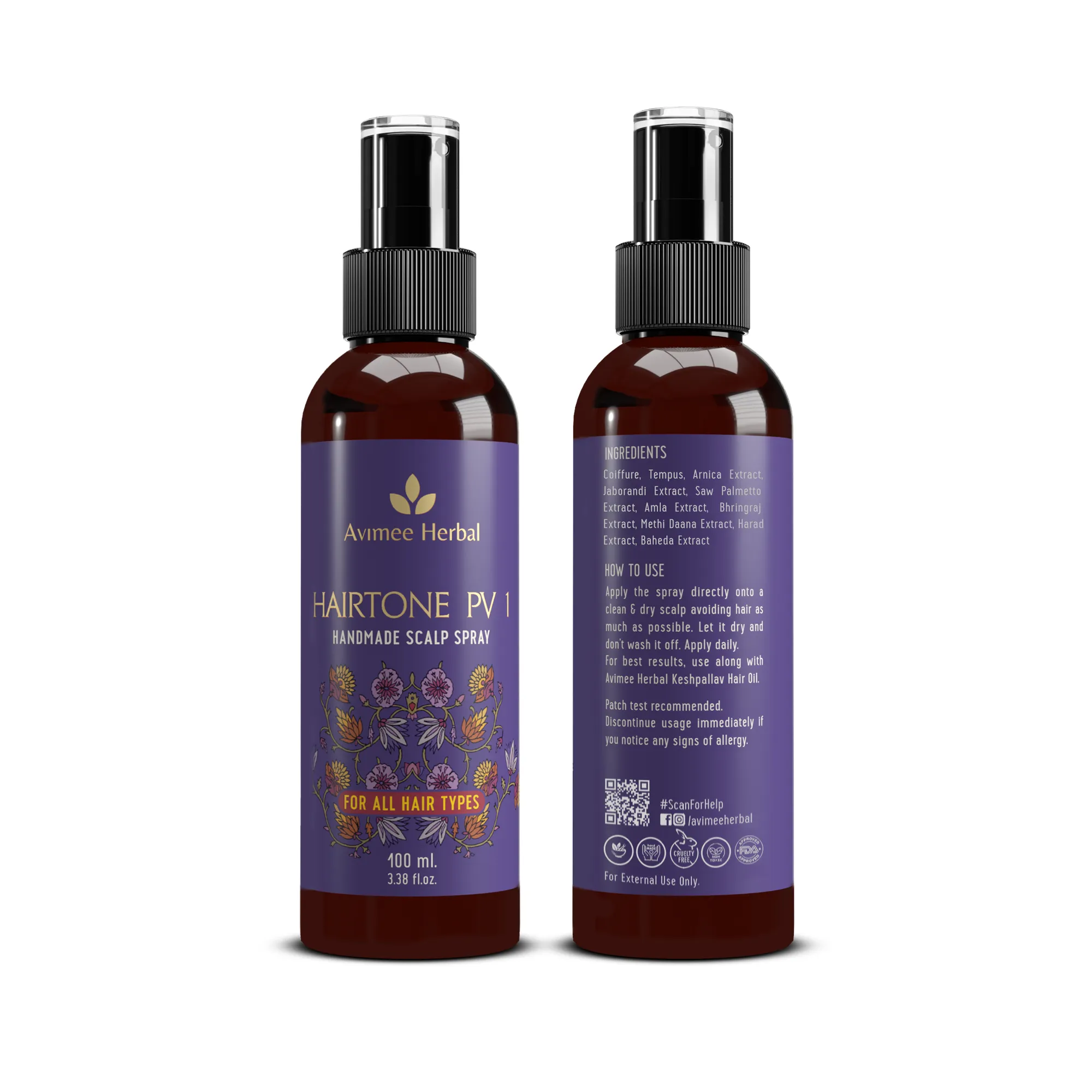 Hairtone PV 1 Scalp Spray Natural DHT Blocker
