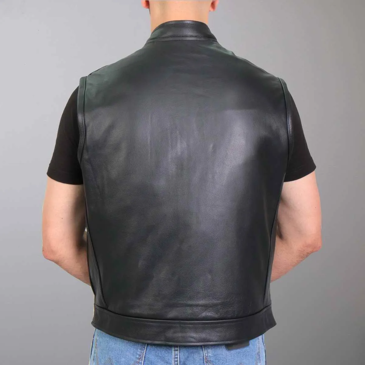 Hot Leathers VSM1049 Men's Black 'Paisley' Conceal and Carry