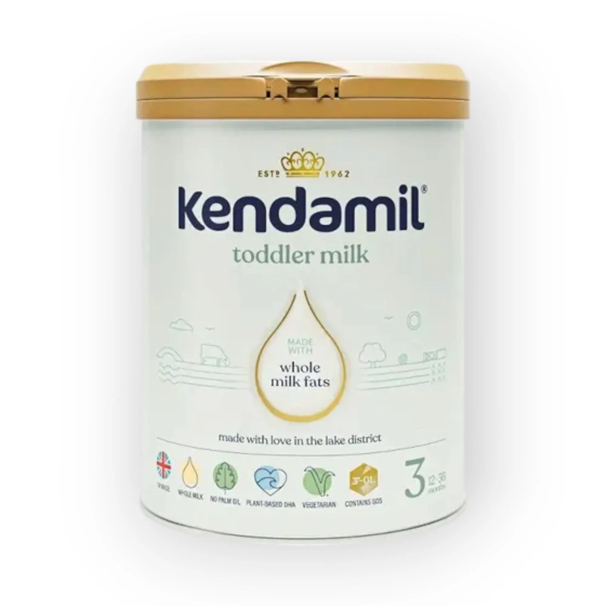 Kendamil Whole Milk Fats 3 Toddler Milk, 12 Months , 800g