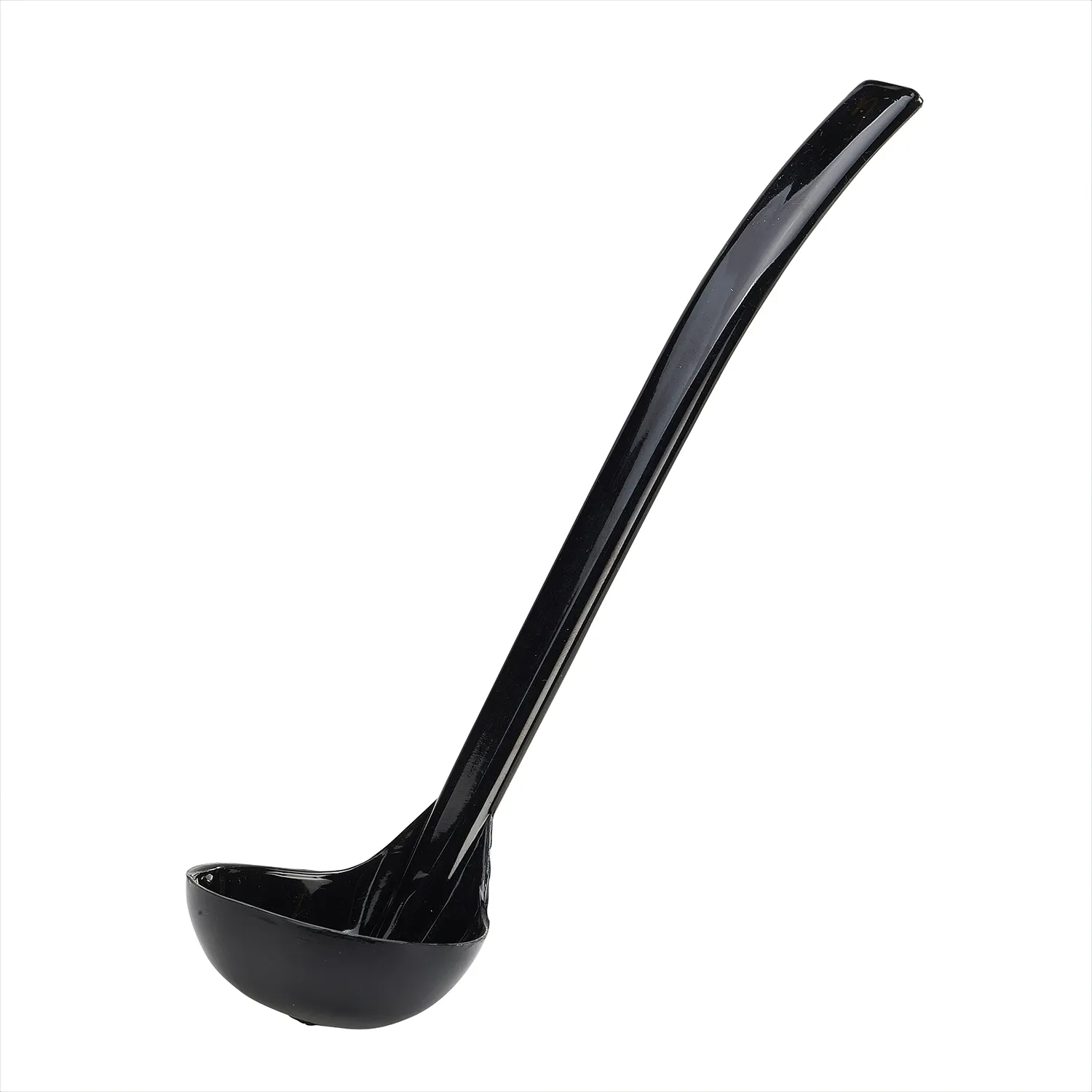 Ladle 9 1/2" 1oz Plain Black - Pack 1
