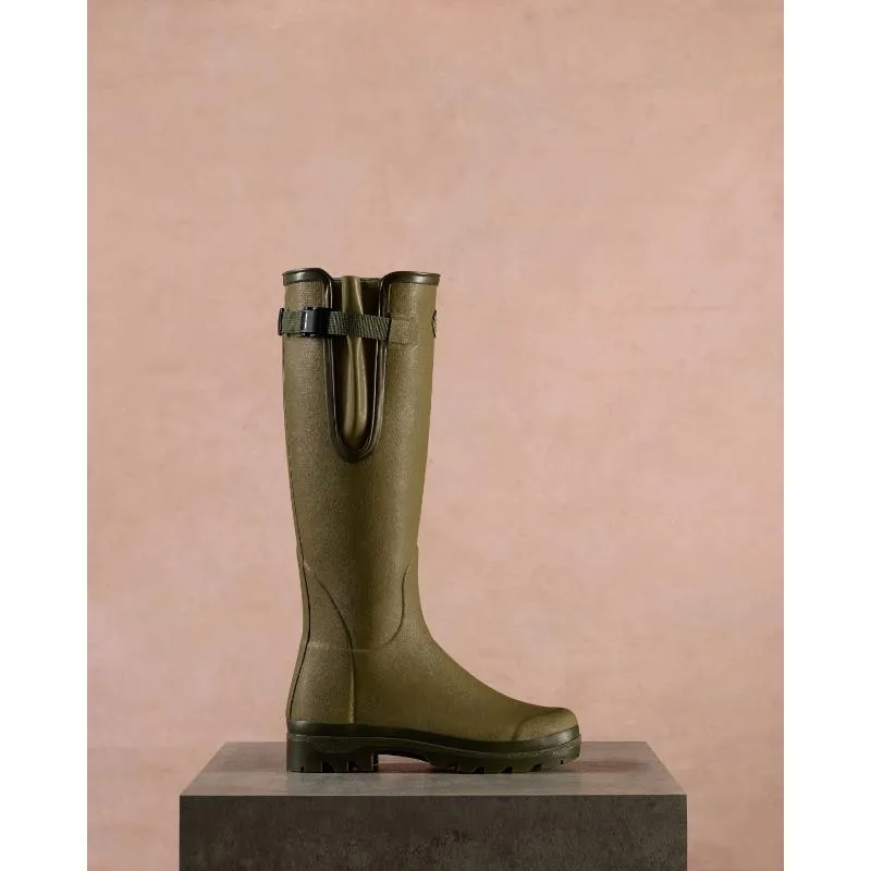 Le Chameau Ladies Vierzon Jersey Lined Wellington Boots - Iconic Green