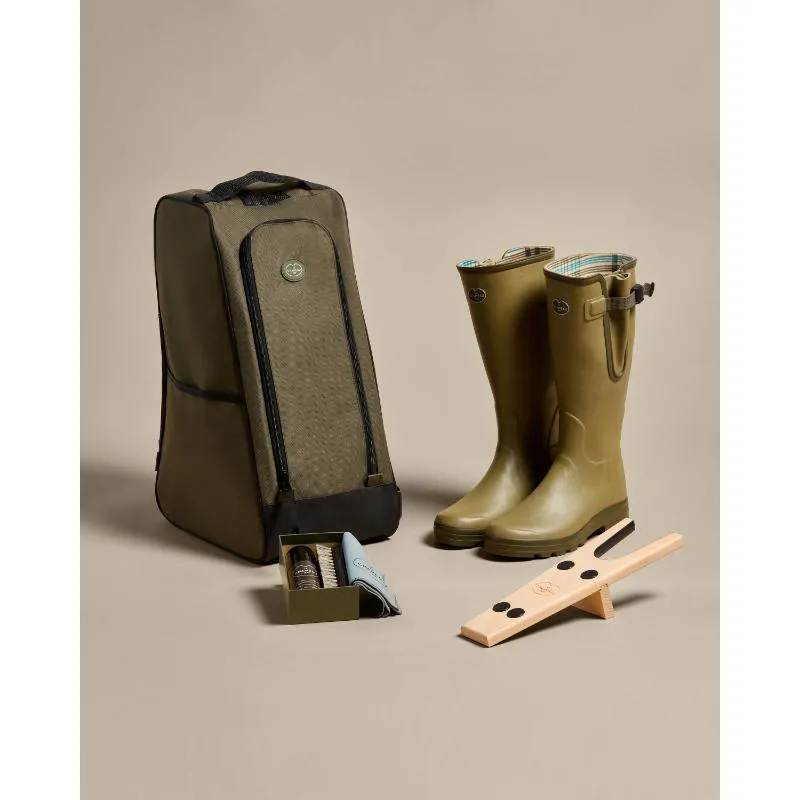 Le Chameau Ladies Vierzon Jersey Lined Wellington Boots - Iconic Green