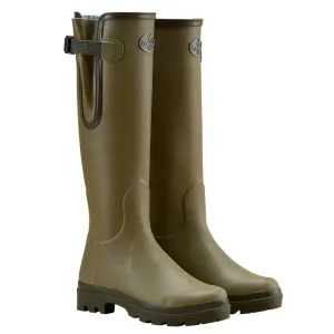 Le Chameau Ladies Vierzon Jersey Lined Wellington Boots - Iconic Green