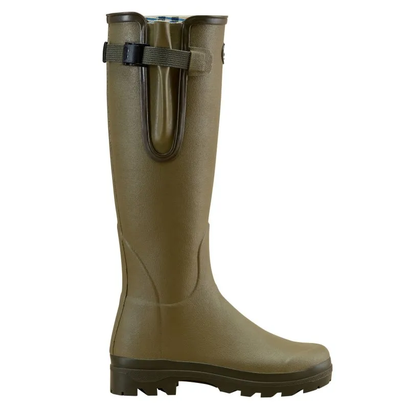 Le Chameau Ladies Vierzon Jersey Lined Wellington Boots - Iconic Green