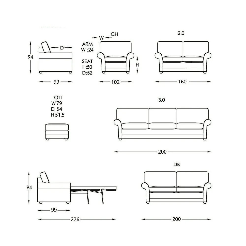 Moran Furniture Dartford Sofa Bed