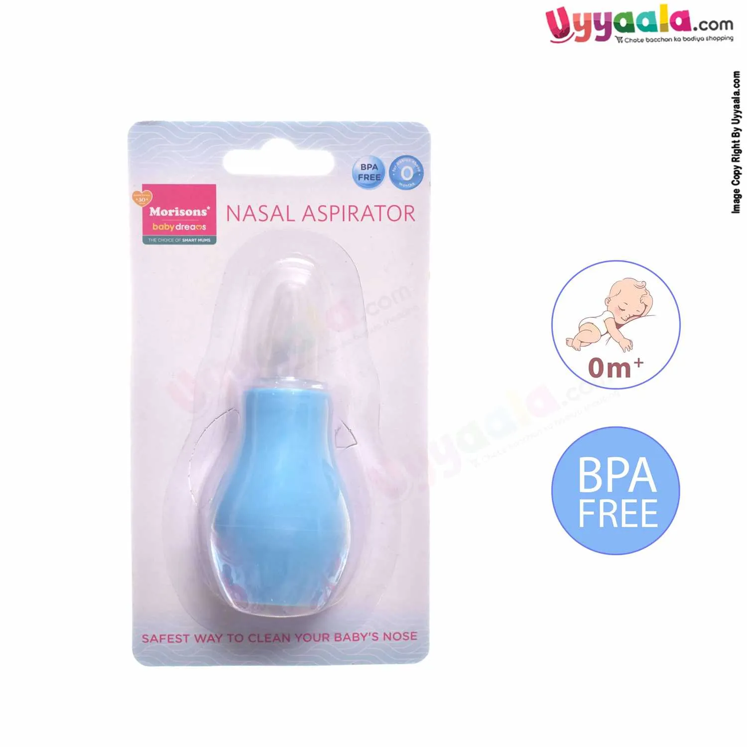 Morisons Nasal Aspirator Nose Cleaner 0m  age, Blue