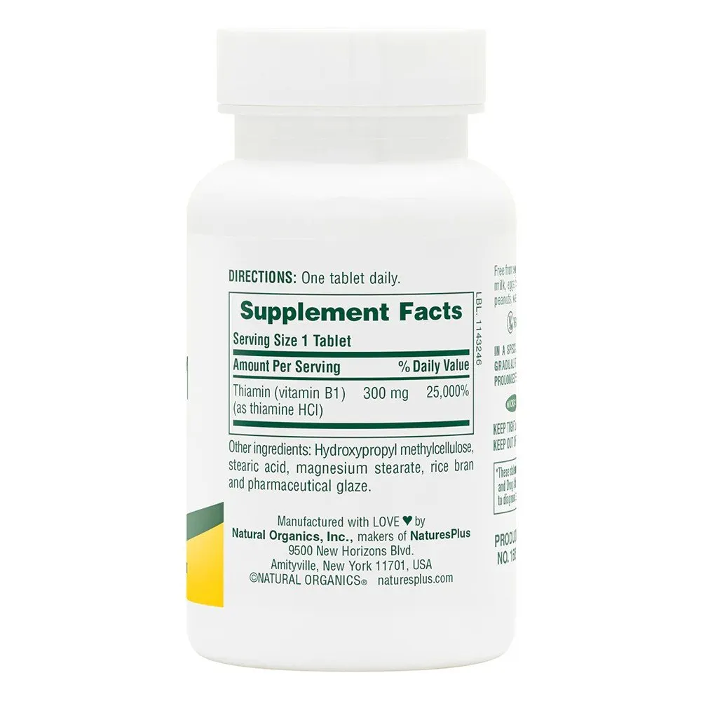 Nature's Plus Vitamin B-1 300mg Time Release 90 Tablet