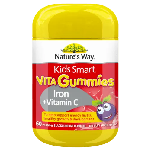 Natures Way Kids Smart Kids Smart Vita Gummies Iron And Vitamin C 60 Pastilles
