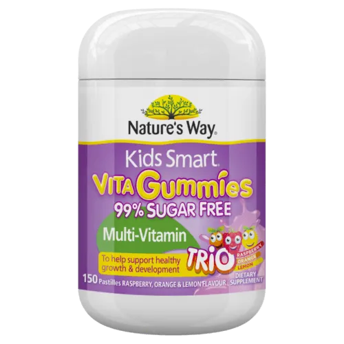 Natures Way Kids Smart Vita Gummies Sugarfree Multivitamins Trio 150 Pastilles