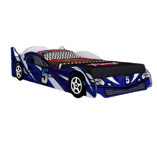 No.5 Special Racing Car Bed - Blue