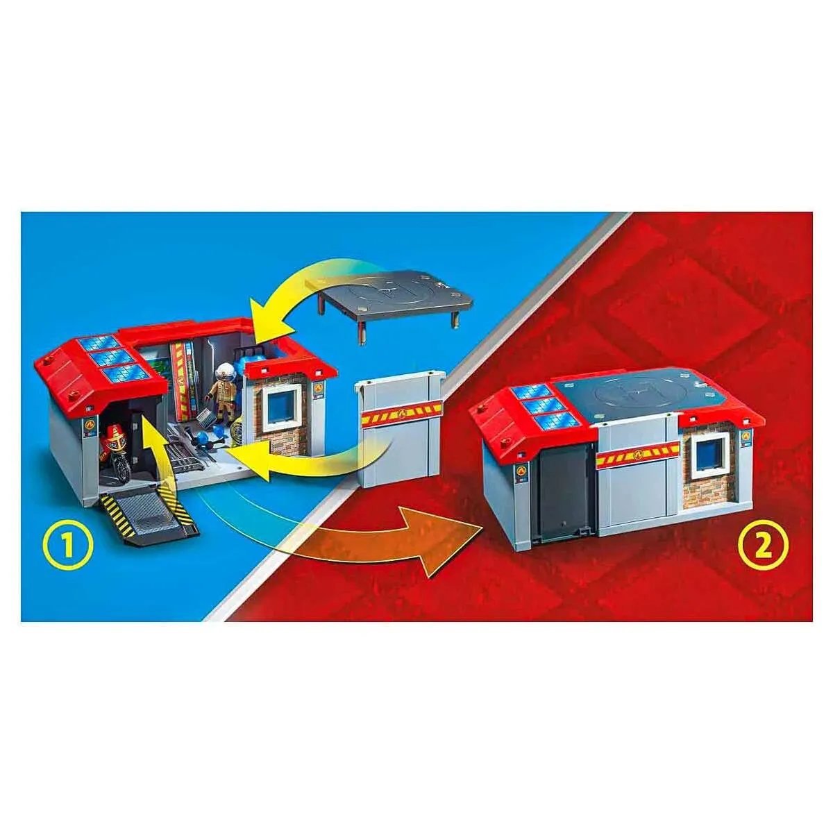 Playmobil City Action Take Along Fire Station Playset