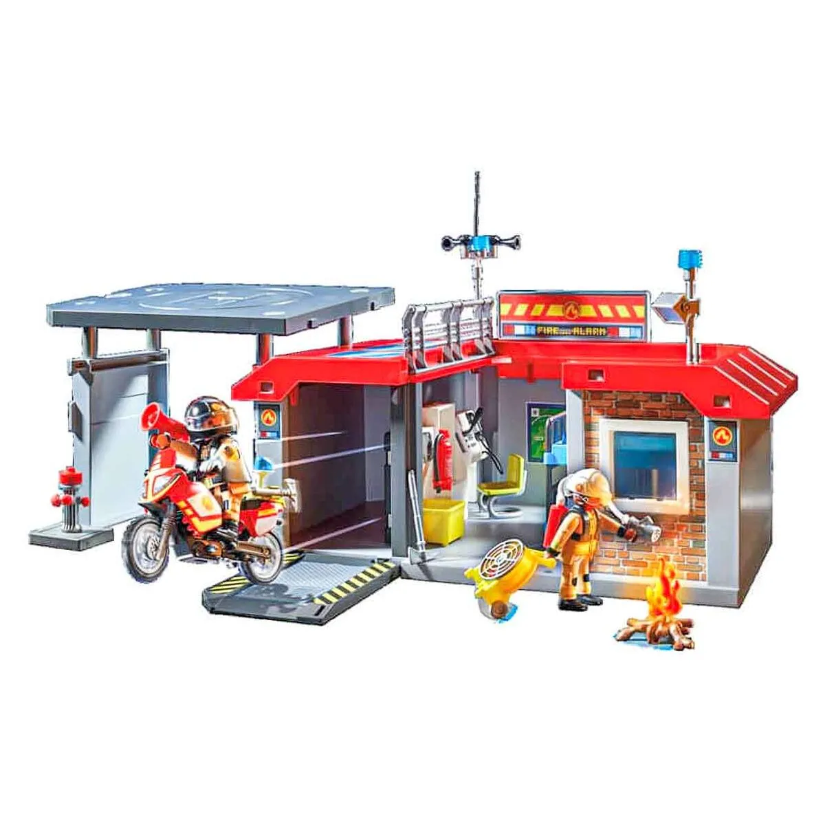 Playmobil City Action Take Along Fire Station Playset
