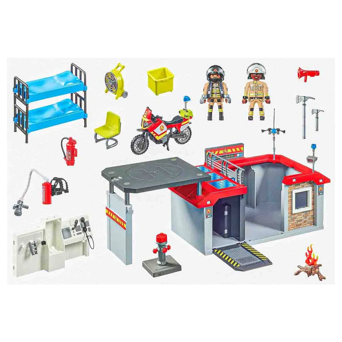 Playmobil City Action Take Along Fire Station Playset